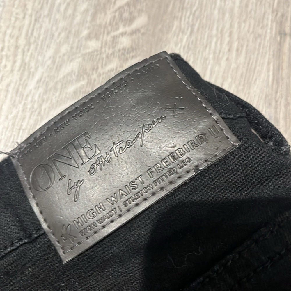 One Teaspoon Freebirds Black Skinny Stretch Jeans - size 26 - Picture 7 of 11